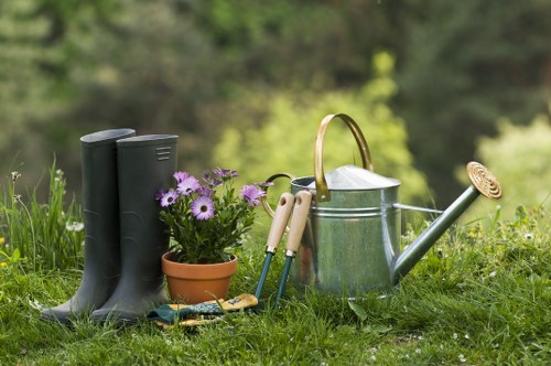 Emergency kit and first aid supplies on a gardening van